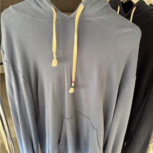 Sol Angeles Slate Blue Hoodie with Cream Accents